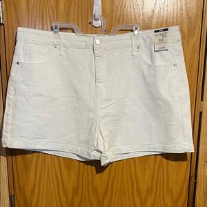 Terra & Sky Women's Plus Size Denim A-line Short, 5" Inseam